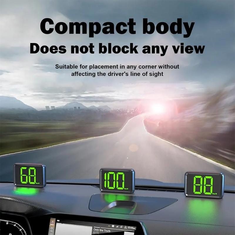 Automotive HUD Speed And Navigation Projector with Integrated Real Time Data Projection Suitable For Day Night Driving