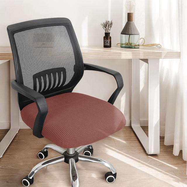 Office Seat Cover Thickened Simple Chair Cover Elastic Home Stool Cover Fabric General Computer Swivel Chair Cover