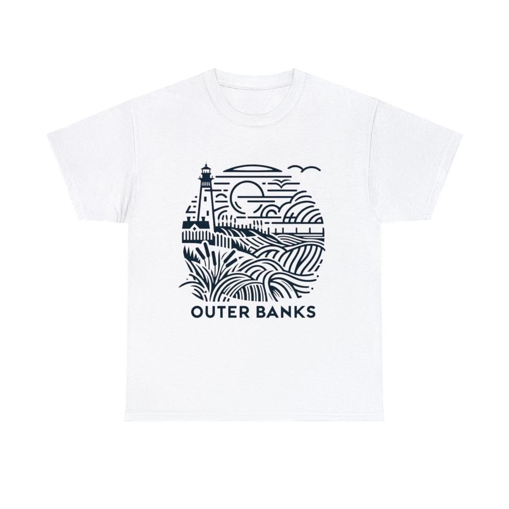 Maglietta Unisex Adulto Outer Banks North Carolina Spiaggia Costa Viaggio Maglietta Vacanza