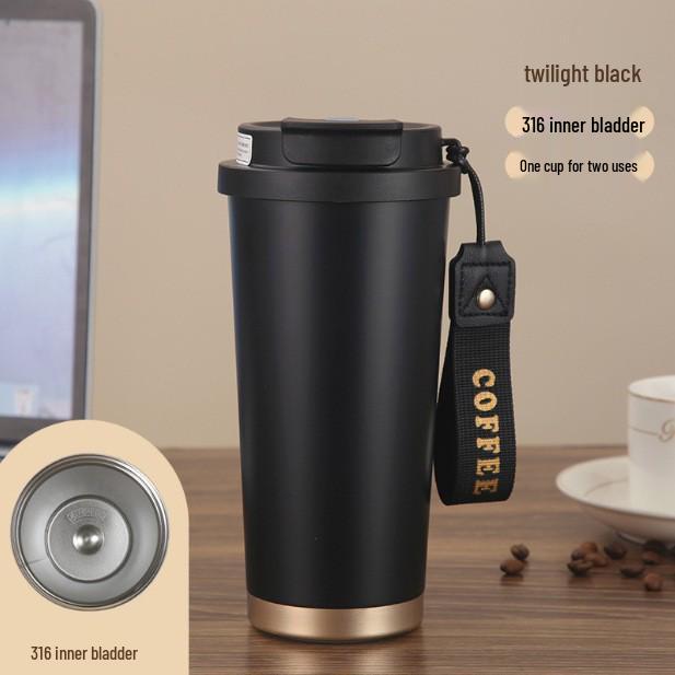 Custom Logo Stainless Steel Insulated Coffee Cup - Corporate Meeting Souvenir & Business Gift