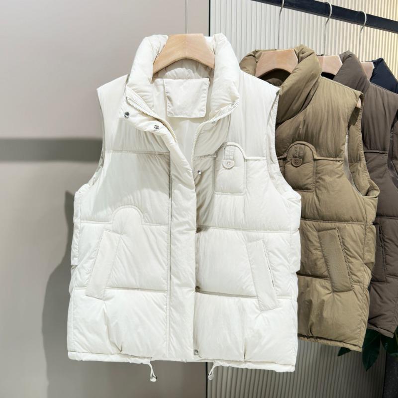 Cotton vest women's autumn and winter new products stand collar outer wear cotton clothes vest vest jacket tide horse