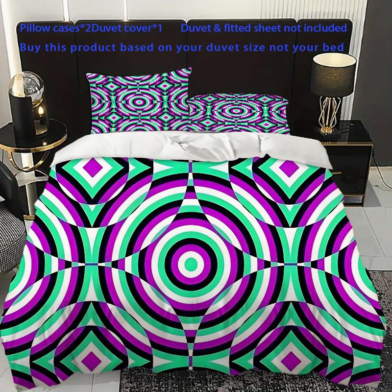 3D Digital Printing Three-Piece Set, Bedding Cover, Bedding Kit