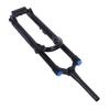 29 Inch Mountain Bike Suspension Fork 36mm Tube Diameter Thru Axle Bicycle Front Fork Manual Lockout Tapered Steerer Aluminum Alloy Black