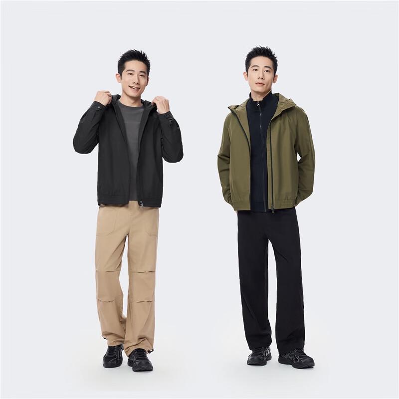 Giordano Men's Loose Fit Hooded Windbreaker Jacket