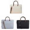 Shoulder Strap Business Laptop Bag with Handle Solid Color Portable Laptop Bags Simple Briefcase Laptop Shoulder Bag Travel