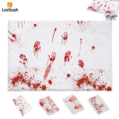 Leeseph Halloween Horror Bloody Outdoor Doormat Rug, Halloween Decoration  Floor Door Mat for Bathroom, Home Entry, Yard, Patio