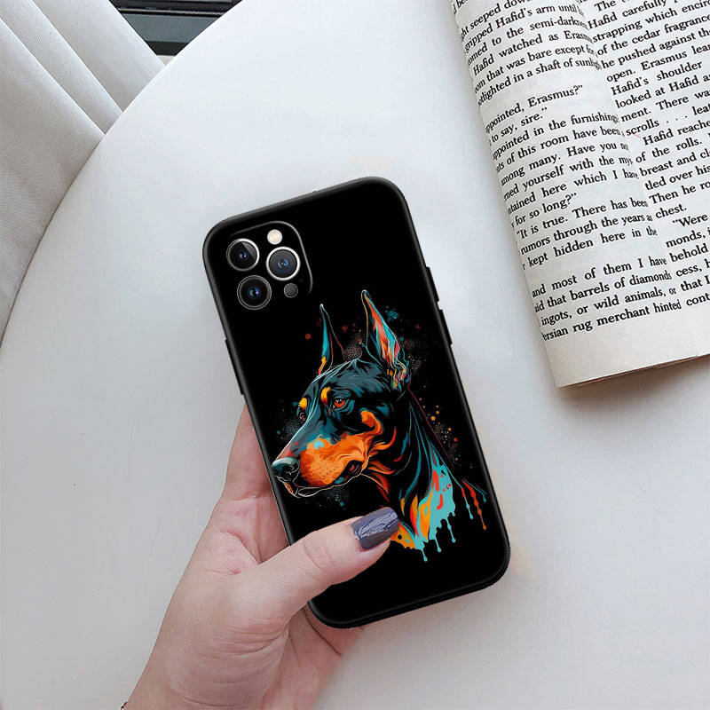MH42 Dobermann Dog Phone Shell for Samsung S20 S21 S22 S23 S24 FE Ultra Plus Lite S21S A55 A07 A17 F06 F16 M06 M16 M56 A36 A37 A57