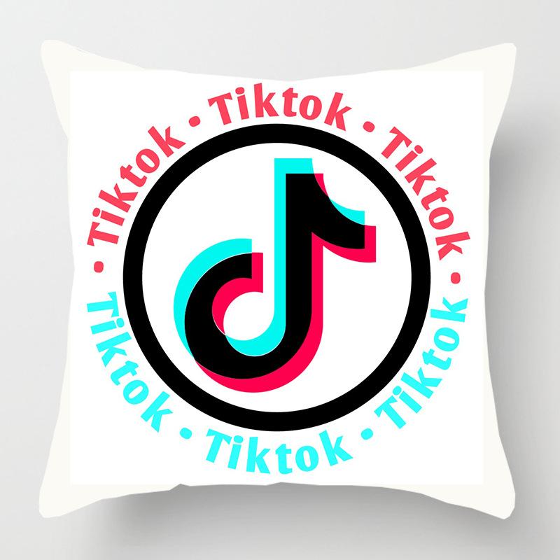 Cover Tiktok Cushion Decorative Soft Pillow Case Sofa Car Throw Protector 18inch