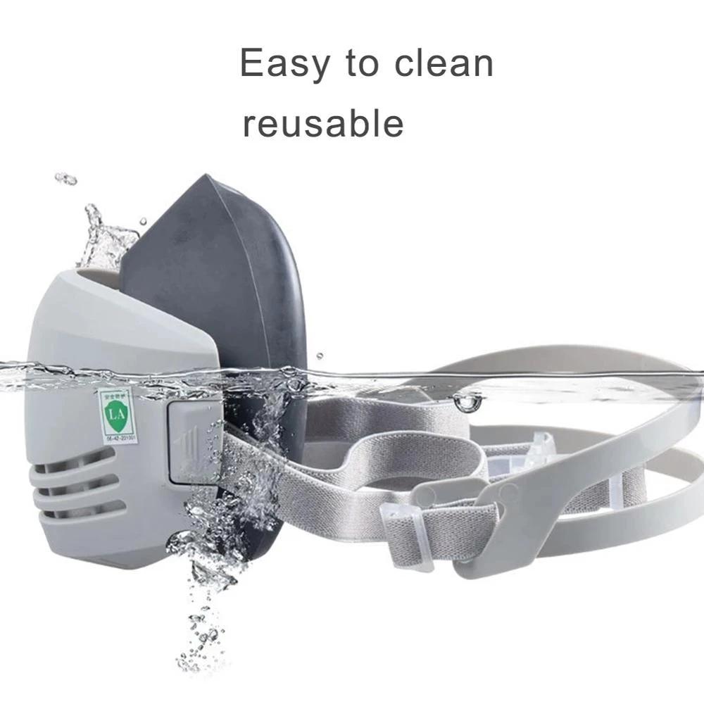 Dust-proof Half Face Mask with Filter, Cotton Respirator, Anti Industrial Construction, Dust Haze Fog, Safety  Mask, 20Pcs