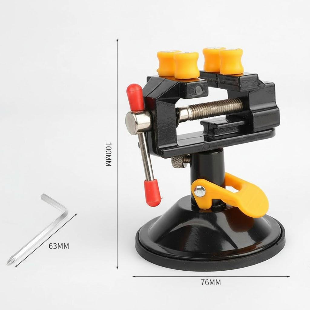 

Aluminum Alloy Universal Suction Cup Table Vice Multi Specification Rotary Table Flat Mouth Pliers Hand Tool Set чорний
