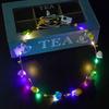 10/20/30pz Ragazza Donna LED Luminoso Gatto Orecchie di Coniglio Fascia Luminosa Flash Fascia Luminosa al Buio Fornitura per Festa di Compleanno Matrimonio