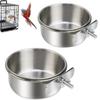Hanging Pet Bowl Stainless Steel Pet Feeder New Bird Feeder  Parrot Bird