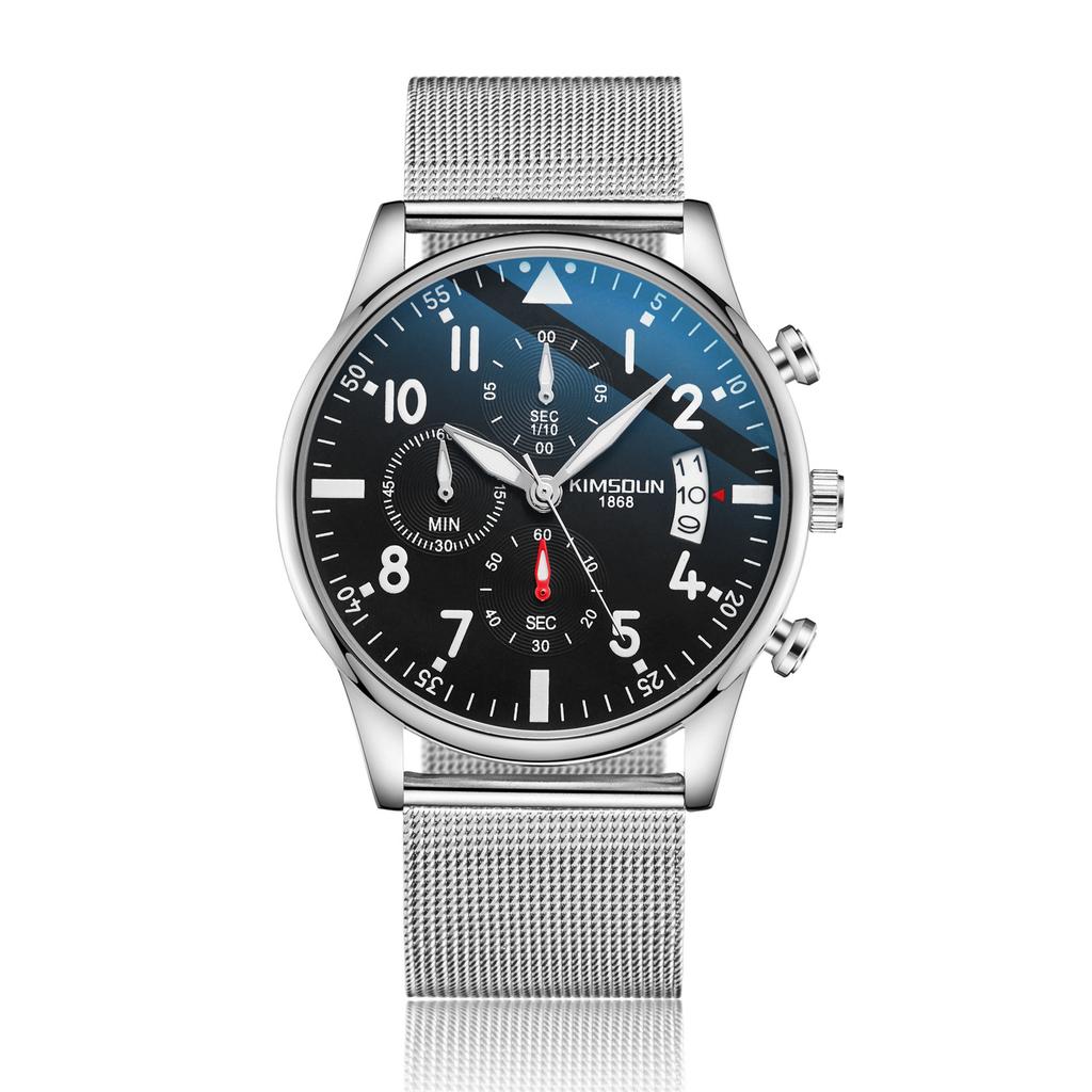 Men's Waterproof Luminous Running Alarm Clock Watch