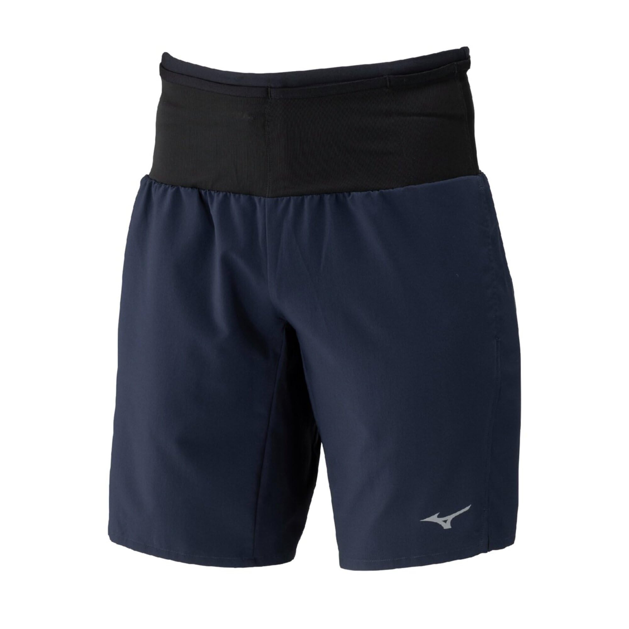 

беговая одежда полукарман темно-синий [Mizuno] Брюки половинной длины с несколькими карманами, шорты 9 дюймов, хранение на 360 градусов,