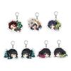 Anime Acrylic Keychain Pendant Demon Slayer Kimetsu No Yaiba Accessories Creative Ornament Hanging Charm Gift For Fans Cosplay Carry Mini Lightweight