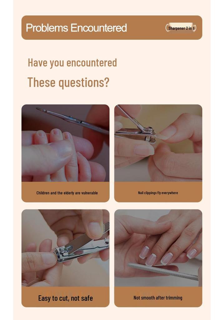 Portable Electric Nail Clipper: Automatic, Anti-Pinch Design for Elderly, Children, and Adults - Nail Grinder and Trimmer.