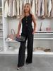 2025 Sleeveless Top & Casual Pants Two-Piece Set for Women - European and American Fashion