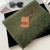 VISROVER New 20 Colors Woman Winter Scarf Fashion Female Shawls Cashmere Handfeeling Winter Wraps Solid Color Winter Hijab Gift