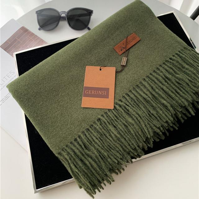 VISROVER New 20 Colors Woman Winter Scarf Fashion Female Shawls Cashmere Handfeeling Winter Wraps Solid Color Winter Hijab Gift