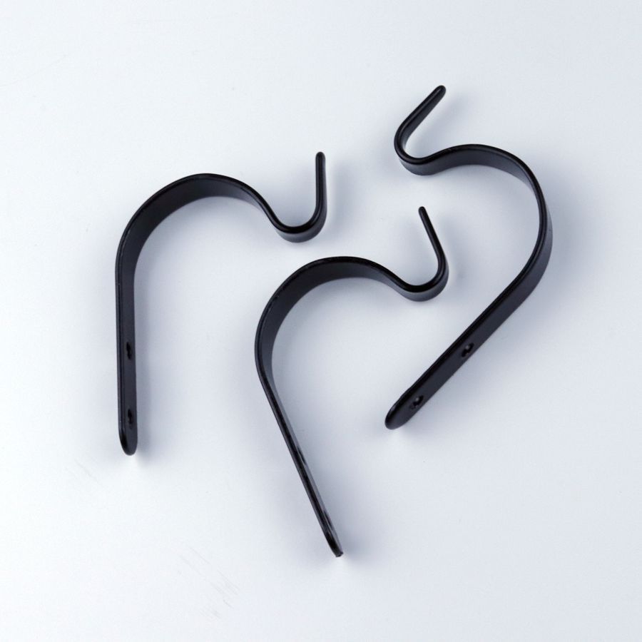 1/10pcs J-Shape Wall Hook Metal Flower Pot Hanging Iron Hook Fixing Outdoor for Garden Wall Basket Plant Rack Bathroom Bracket