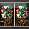 PVC Christmas Window Stickers Electrostatic Whole Sheet Christmas Window Decals Reusable Christmas Glass Window Stickers