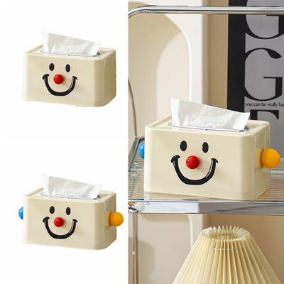 Creative Paper Holder Plastic Tissue Case Cover Gift Clown Tissue Box  Bathroom