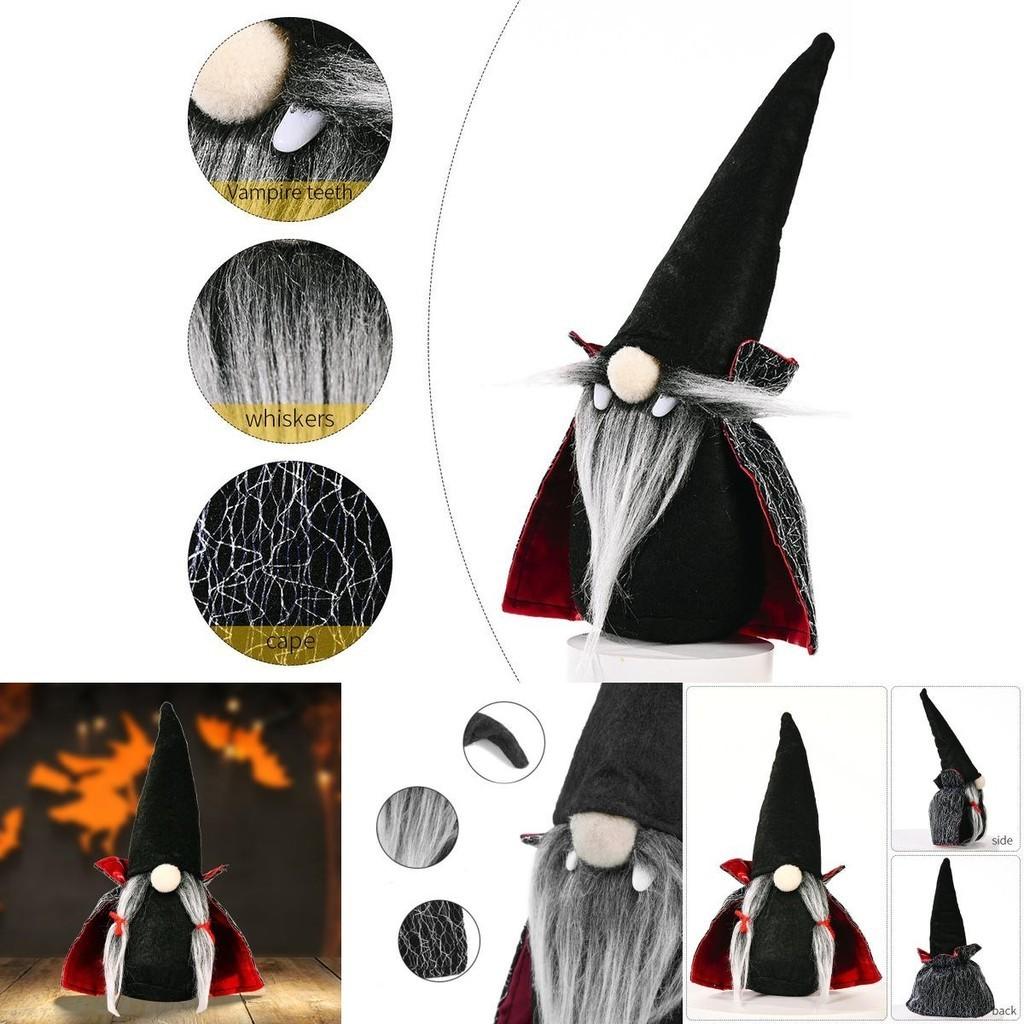 Handgemachte Halloween Zwerg Puppe Vampir Plüsch Dekoration für festliche Feiertagsstimmung