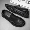 Summer Big Size 38-48 Men's Sandals Fashion Handmade Leather Casual Male Shoes High Quality Outdoor Breathable Beach Slippers