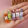 5Pcs Dollhouse Miniature Food Play Japanese Juice Tea Drink Model Props Life Set