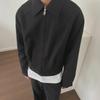 Korean-Style Men's Autumn/Winter Casual Loose Short Coat with Wide Lapel