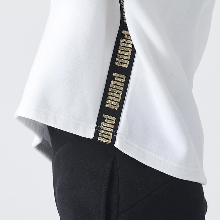 Puma Comfortable Athletic Casual Hoodie Women Tops White 587148-02