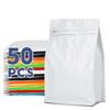 50Pcs Coffee Stand Up Pouch With Valve &Ziplock Pulltab Ground Coffee Beans Nutdried Tea Leaf Mga Pouches Ng Kap
