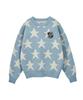 Peulomaleul 80S Vintage Graphic Knit / Sky Blue