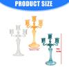Decorative Candle Stands Glass Taper Candle Holders Candelabra Retro Candlestick Holders for Wedding,Table Centerpieces