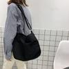 Large Capacity Students Canvas Shoulder Bags Female Handbags Korean Satchel Cotton Cloth Crossbody Bag Womenschool Bag