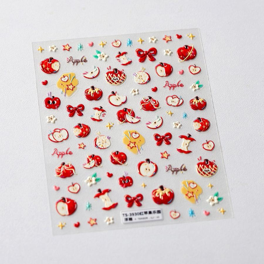 

Magico Moji Мультяшные наклейки для ногтей из оксида железа: Тисненый, Матовый, Тонкий, Прозрачный, с Желейным Клеем, M-813.