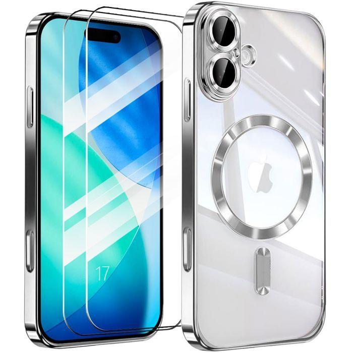 Coque de Protection - BOOLING - iPhone 17 - Argenté - 2 Verres Trempés - Anti-jaunissement