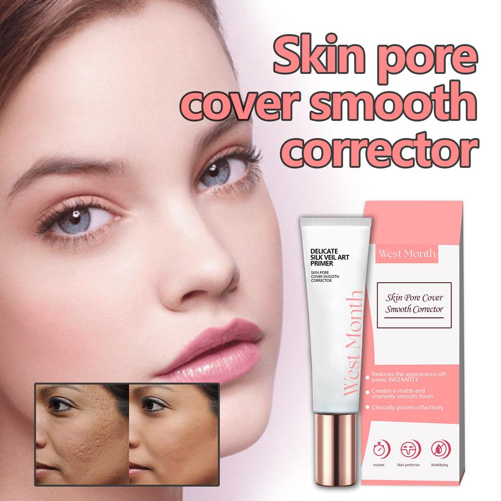 Natural and Lightweight Pore-minimizing Primer with Moisturizing and Concealing Function, Ideal for Brightening Skin Tone