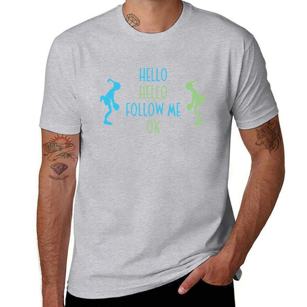 Oddworld Abe S Oddysee Hello Blue Green Best S For Boys Graphic S Copy T-Shirt Man Clothes Men's Clothing
