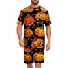 Men's Halloween Loungewear Pajama Set, Comfortable Sleepwear for Holiday Relaxation