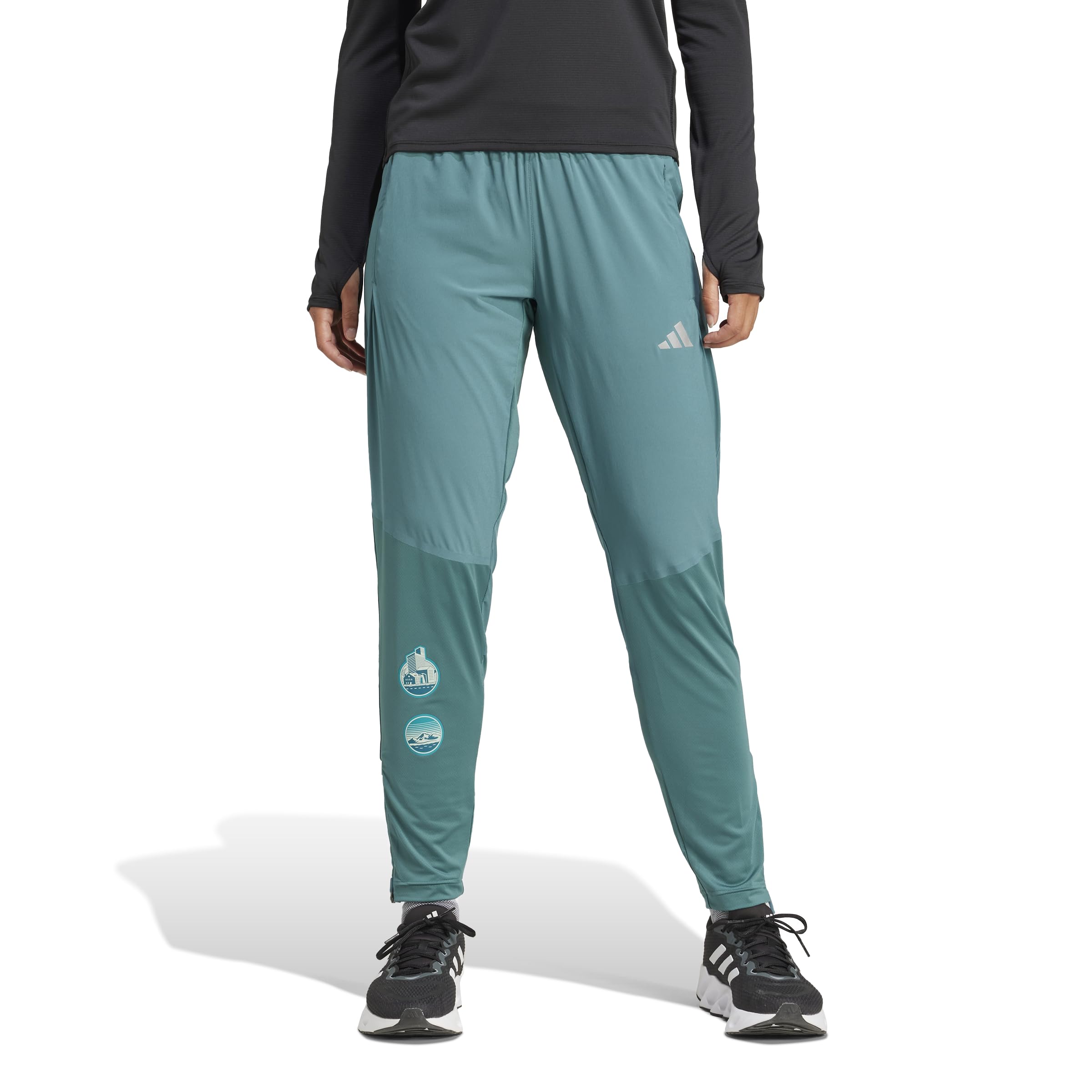 

Женские беговые брюки Adidas Adizero, KUK36, Б/У, бирюзовые (JD0309)