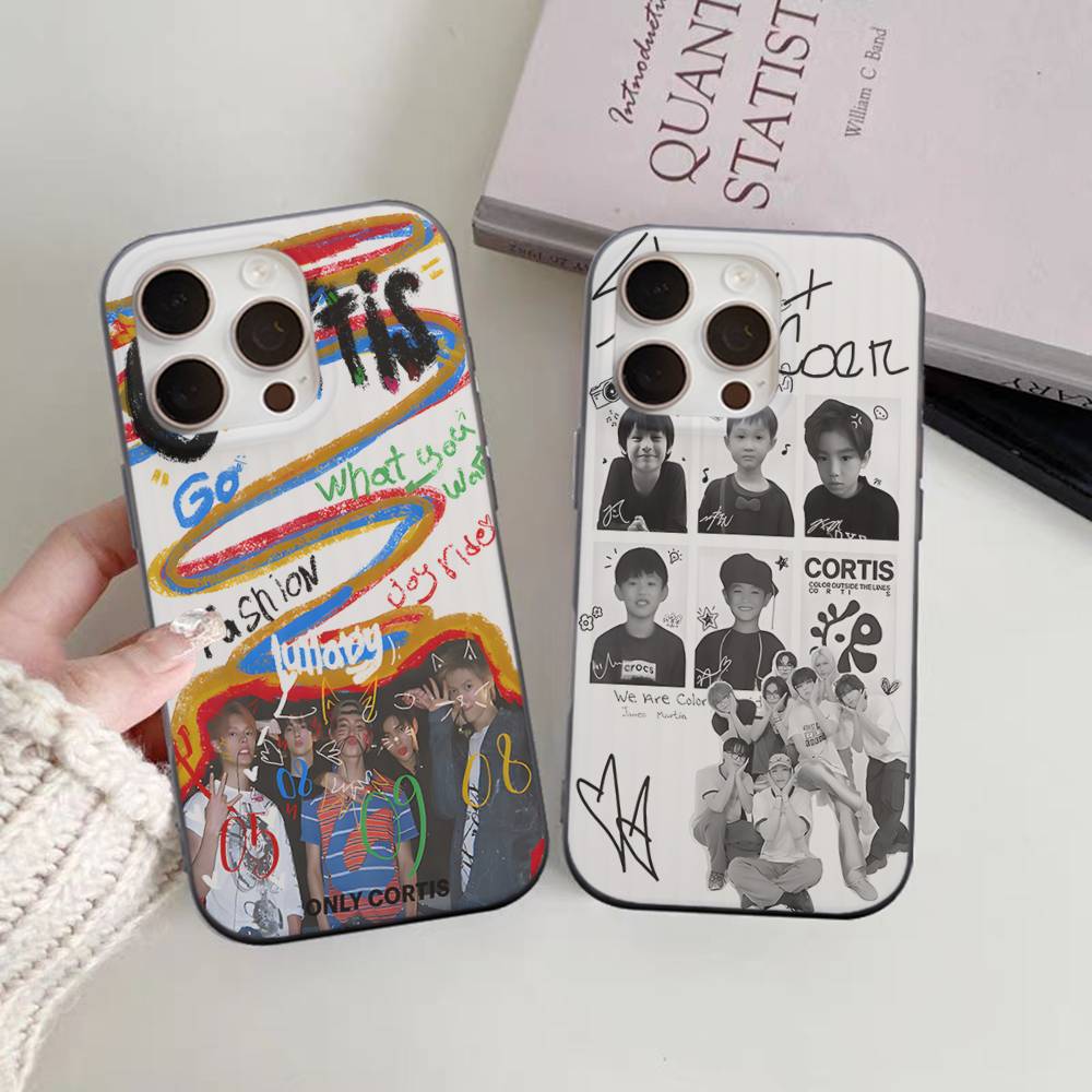 Kpop Music C-CORTIS Phone Case for iPhone 17 16 15 14 13 12 11 Corrugated Frosted Soft Cover Anti-Slip