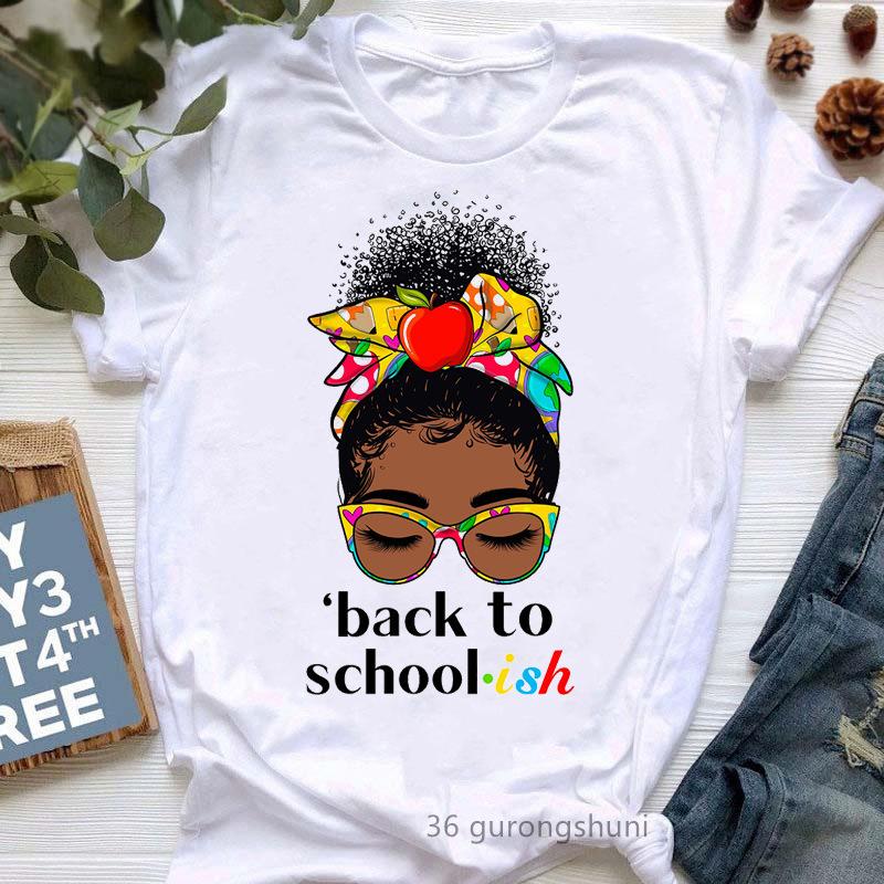 Summer Girls' Printed Oversized Loose Round Neck Casual Pure Cotton Short Sleeved Top T-Shirts Women’s