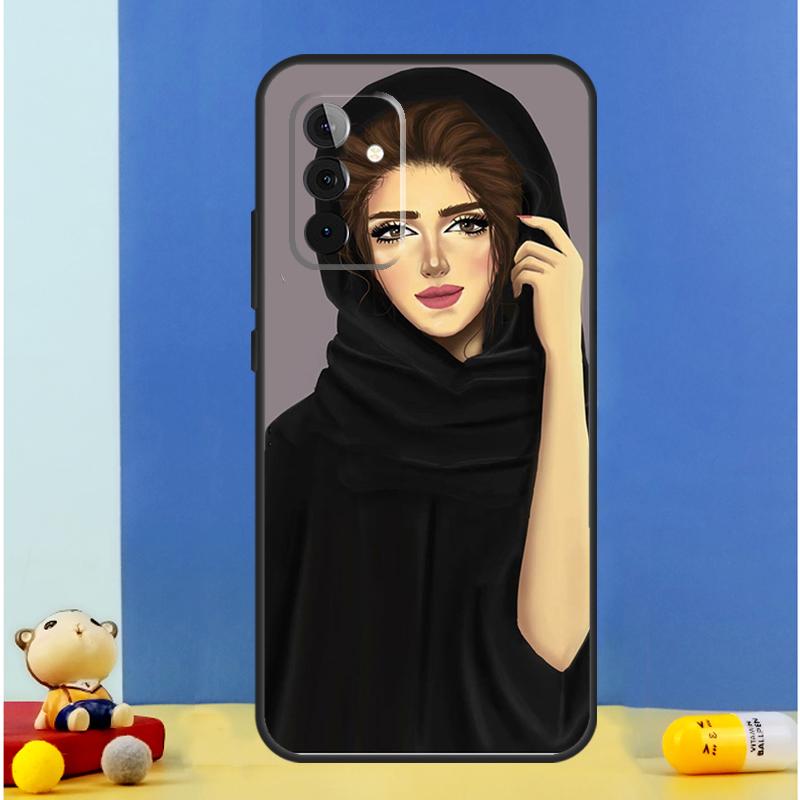 Hijab Face Muslim Islamic Woman Gril Eye Case For Samsung Galaxy A55 A35 A15 A36 A16 A26 A56 A53 A32 A52 A33 A13 A14 A34 A54 A17