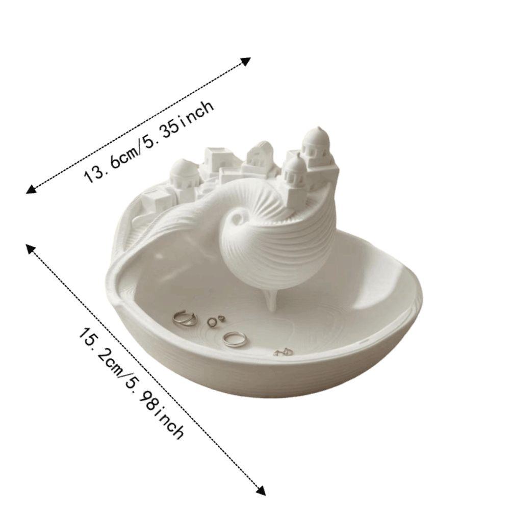Spiral Divider Conch Shell Storage Box Conch Shell Shape Shell Key Bowl New Catchall Bowl