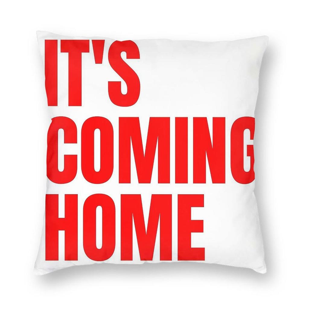 Its Coming Home Square Pillowcase Polyester Linen Velvet Creative Zip Decorative Bed Cushion Cover x