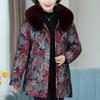 Middle Age Women's Down Jackets Winter Vintage Parkas Fur Collar Liner Detachable Plus Size Elegant Thick Warm Down Coats Woman Outerwears