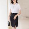 Women's Professional Short-Sleeved Shirt and Skirt Set