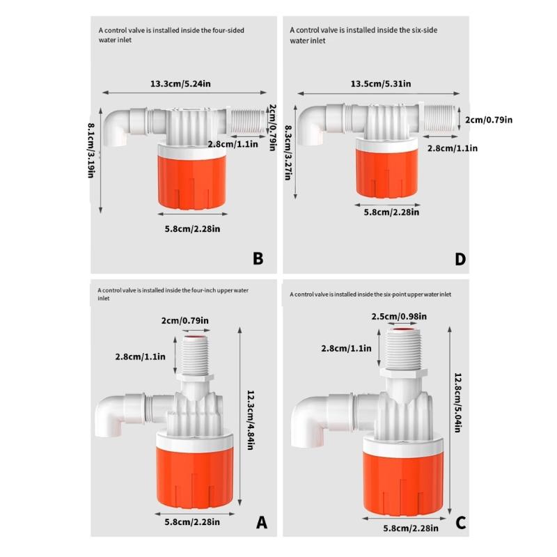 Automatic Water Inlet Valves Water Level Controller High Flows Float Ball Valves for Plumbing and Agricultural Use