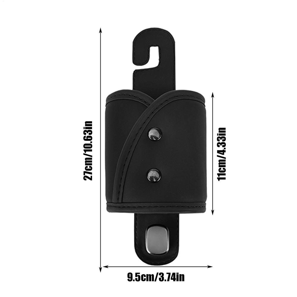 

3 In 1 Car Cup Holder Hook Storage Box Seat Back Water Cup Holder Rear Storage Vehicle Storage Car Interior Multifunctional Tool